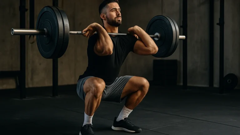 Squat frontal : technique parfaite, muscles ciblés et variantes utiles